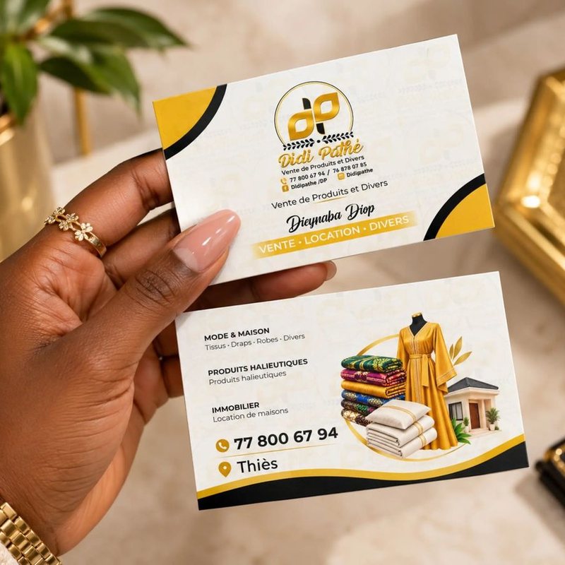Cartes de visite – Didi Pathé (vente de produits divers)