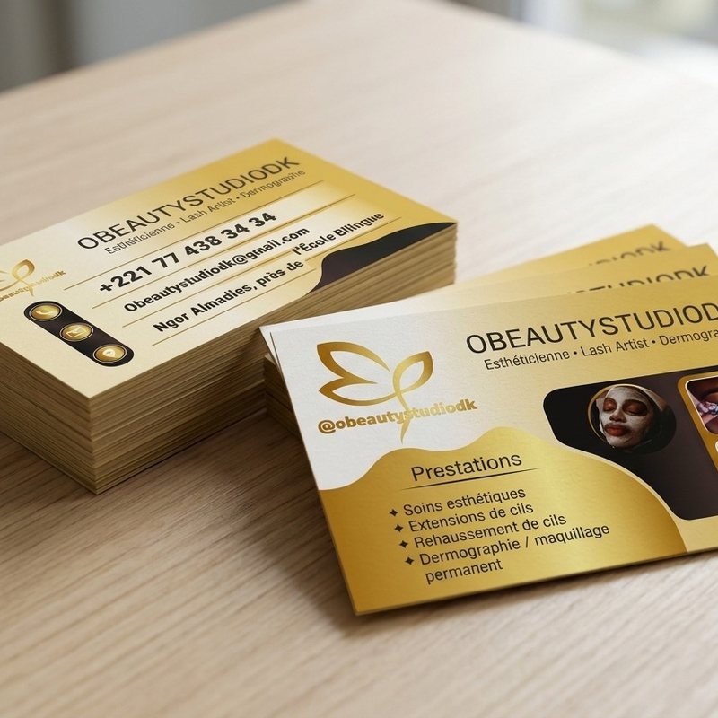 Cartes de visite – OBeauty Studio (esthétique)