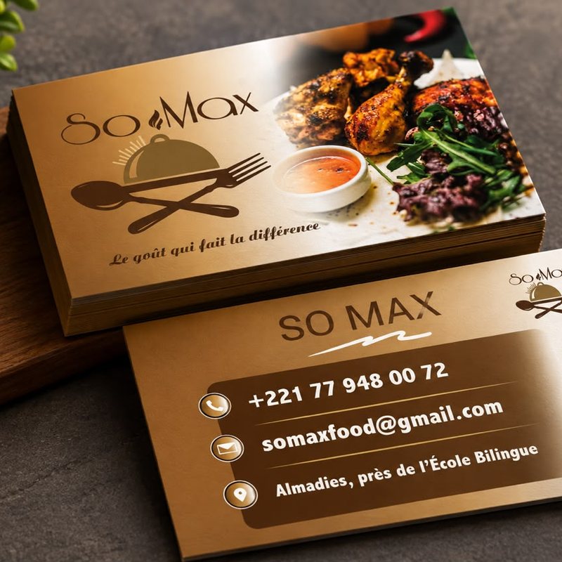 Cartes de visite – So Max (restaurant)