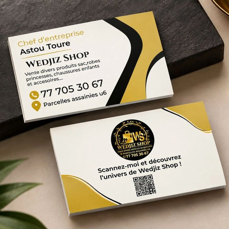 Cartes de visite – Wedjiz Shop (boutique)