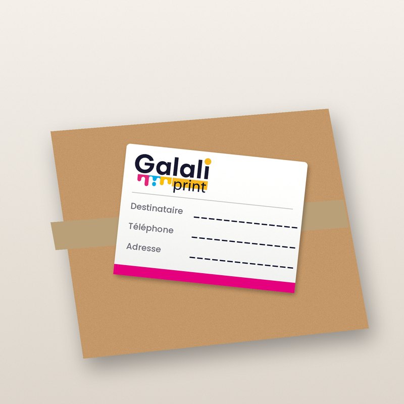 Carte de livraison autocollante