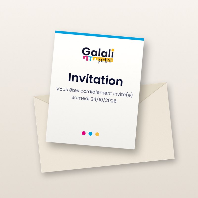 Carte d'invitation / soutien