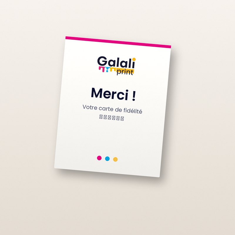 Carte de remerciement / fidélité