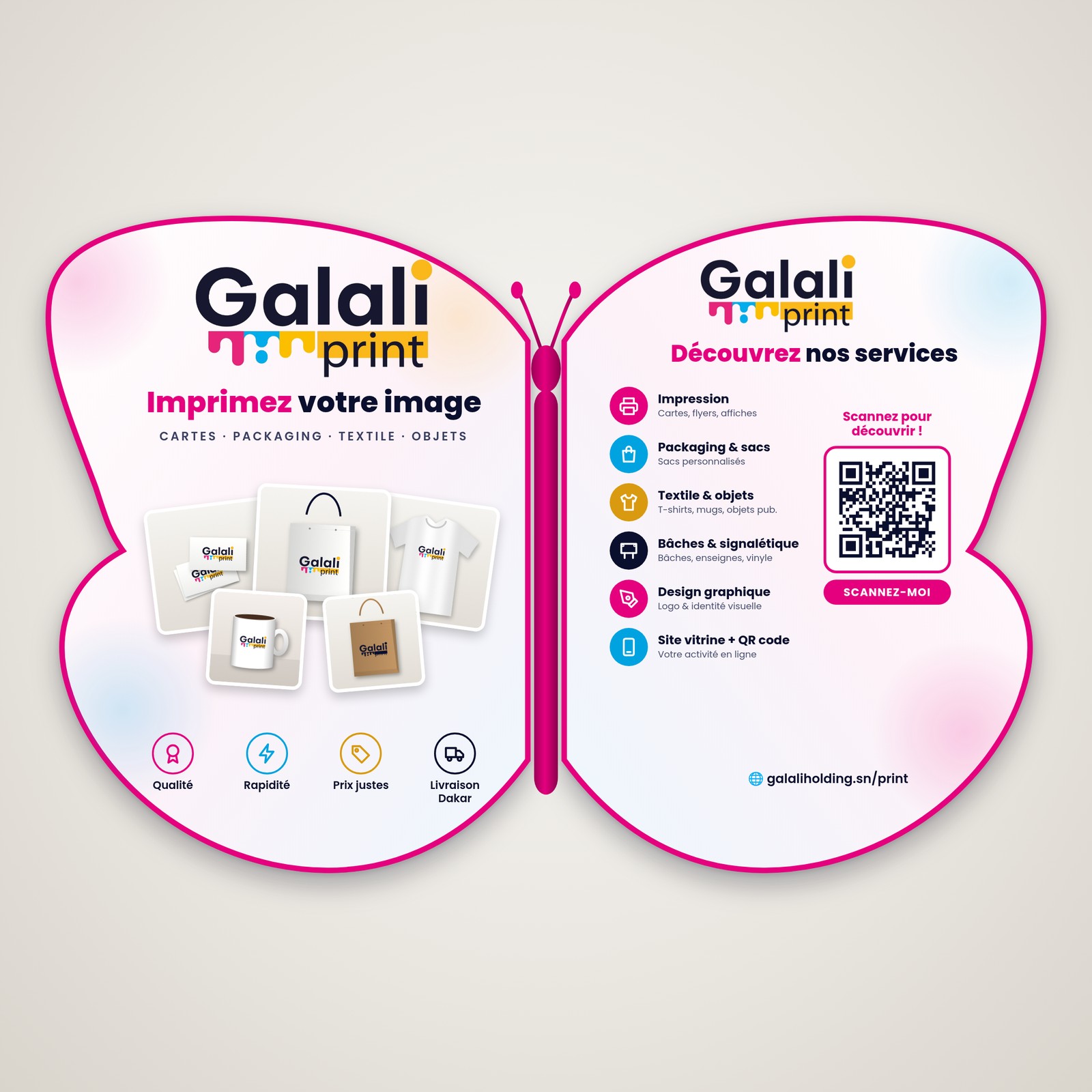 Cartes de visite pop-up