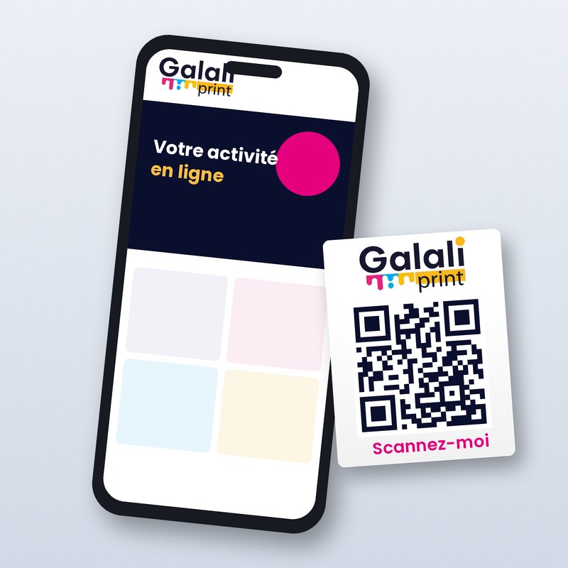 Site vitrine + QR code
