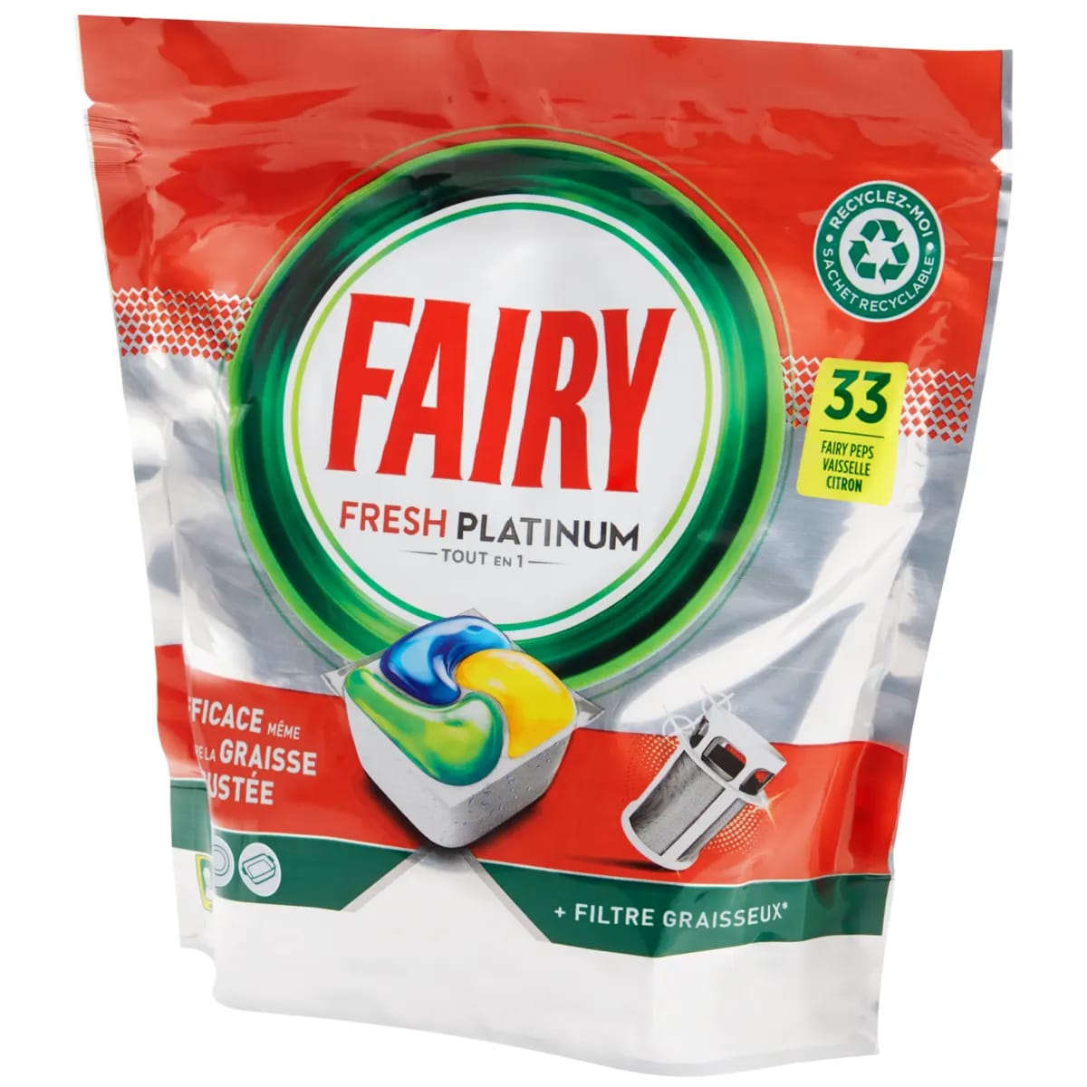 Pastilles lave-vaisselle Fairy Fresh Platinum