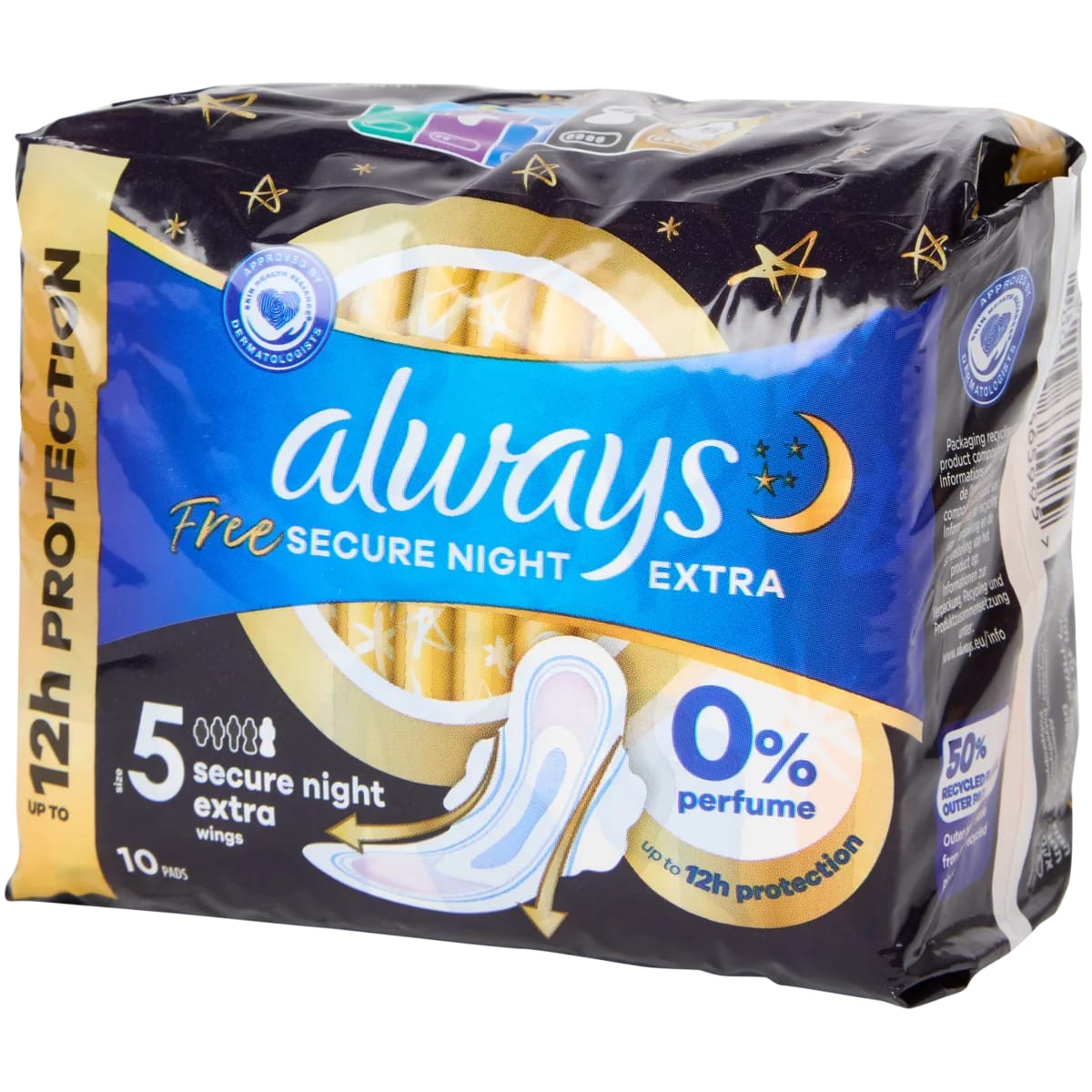 Serviettes Always Secure Night Extra