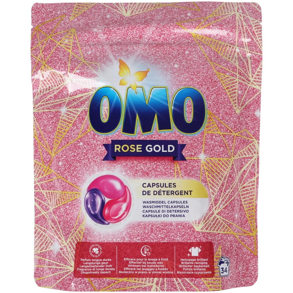 Capsules de lessive Omo Rose Gold