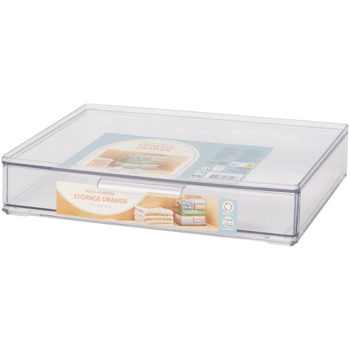 Tiroir de rangement transparent