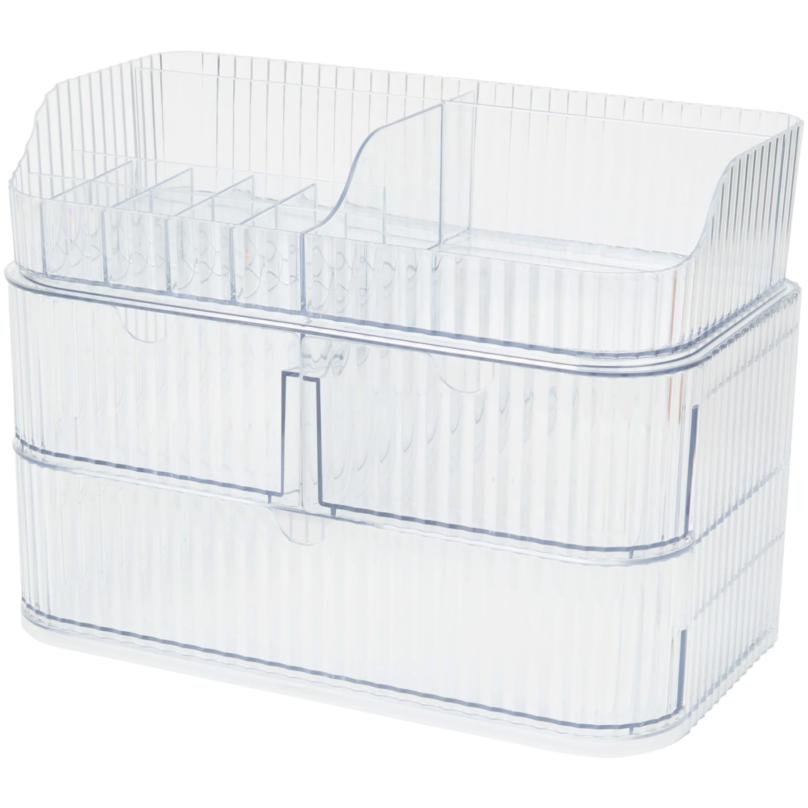 Organiseur de maquillage pratique pour ranger cosmétiques et pinceaux
