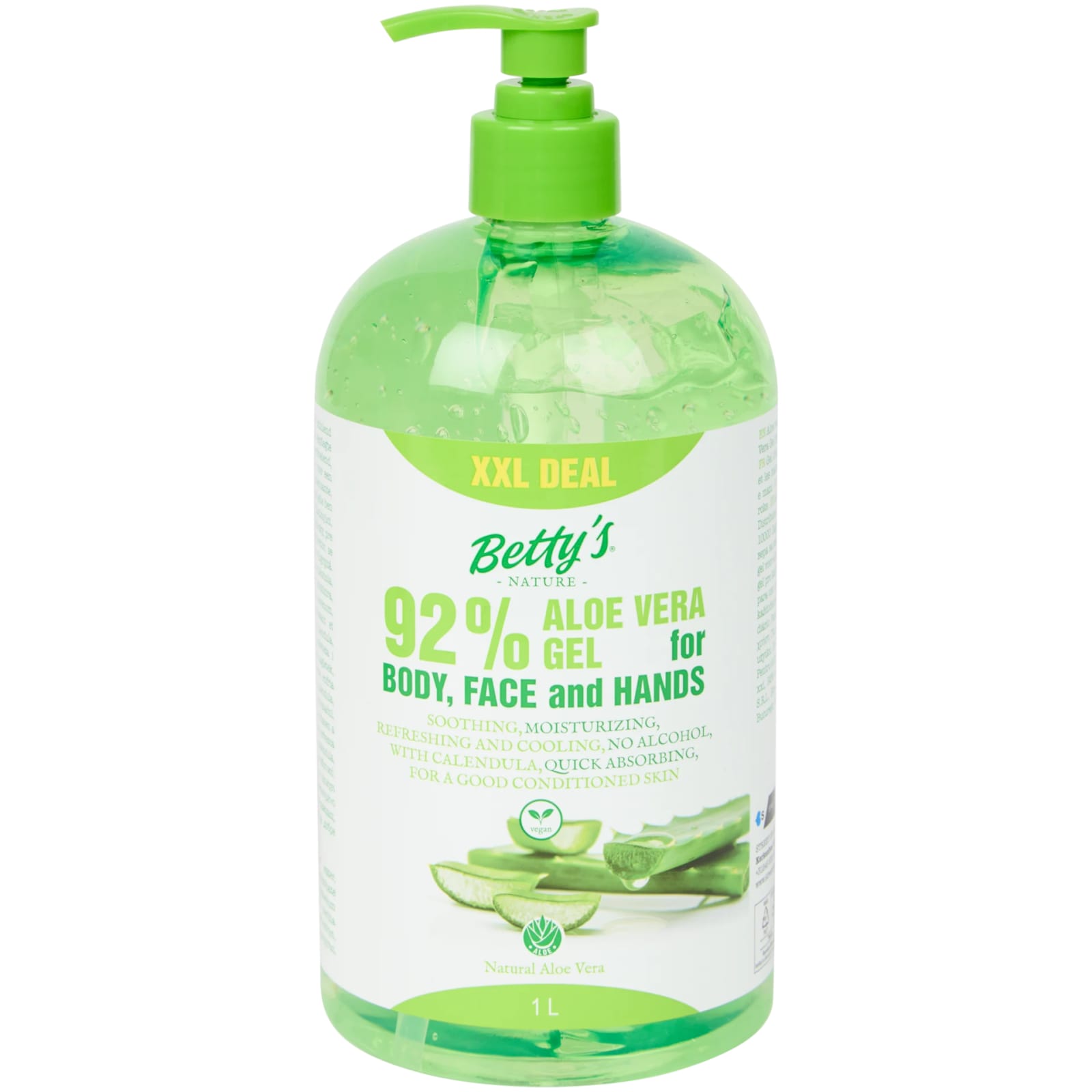Gel d'aloe vera Betty's Nature 1 litre