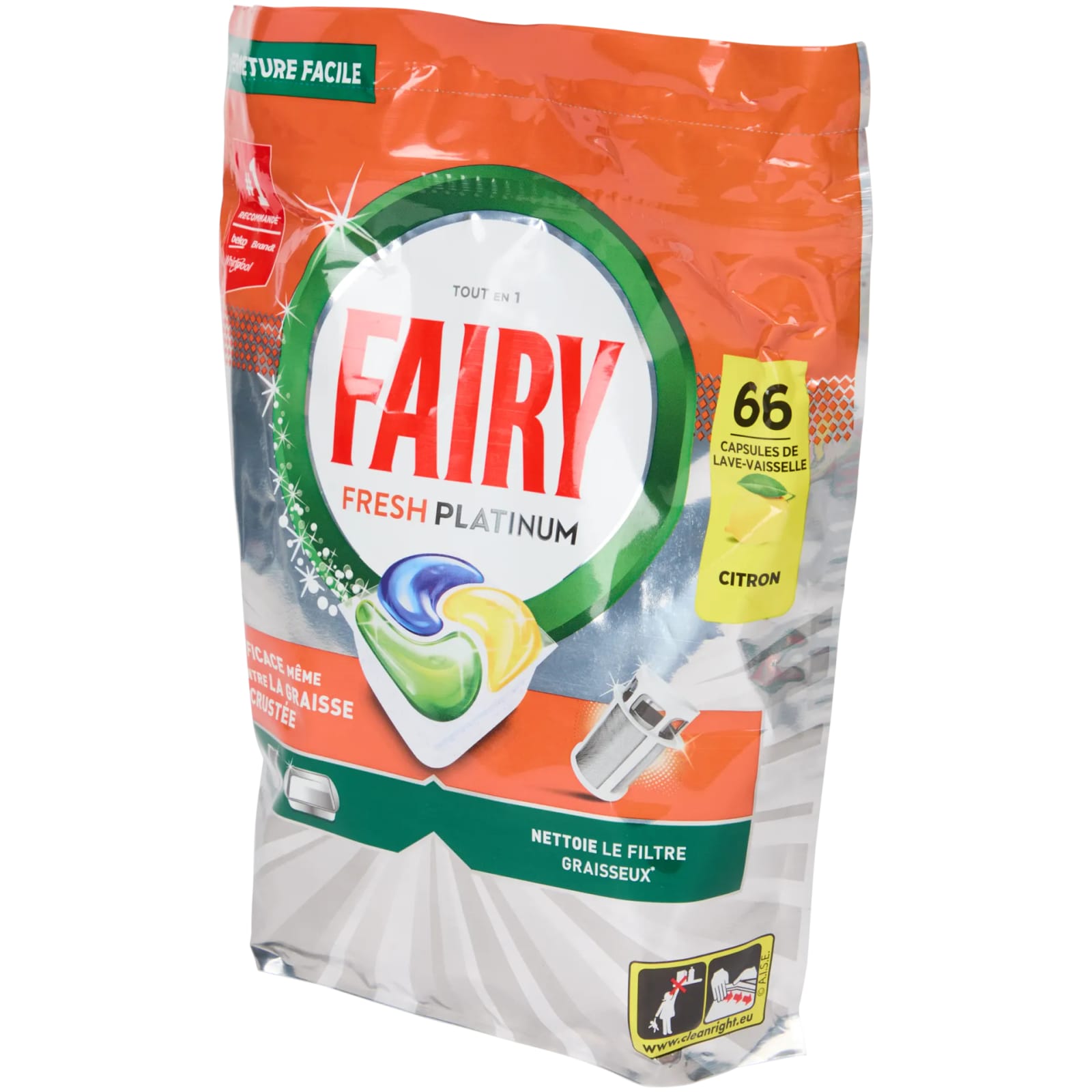 Pastilles lave-vaisselle Fairy Fresh Platinum