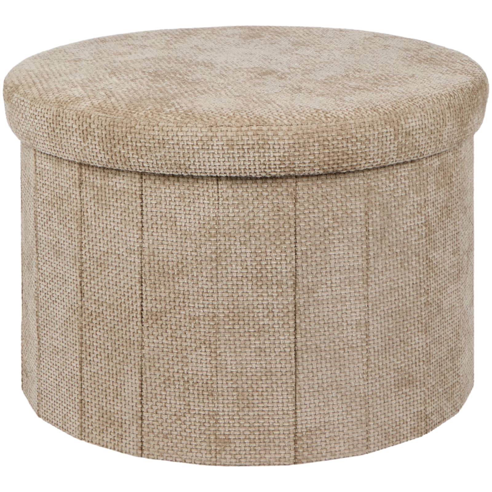 Pouf coffre de rangement Ø 55 x 38 cm