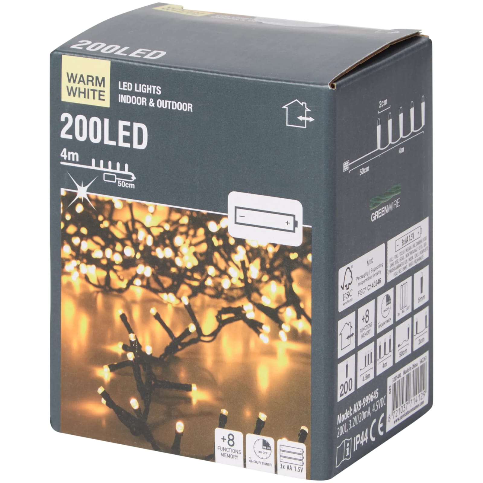 Guirlande lumineuse de Noël 200 LED