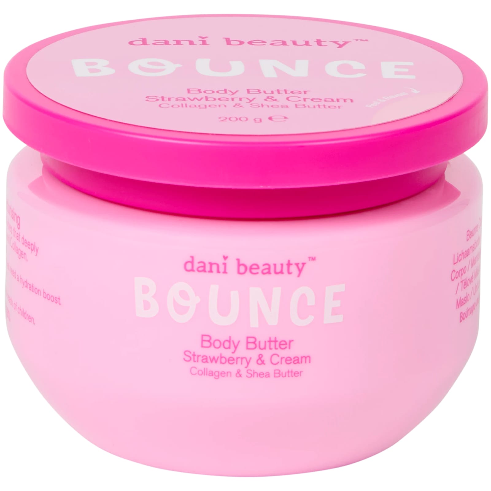 Beurre corporel Dani Beauty fraise et crème