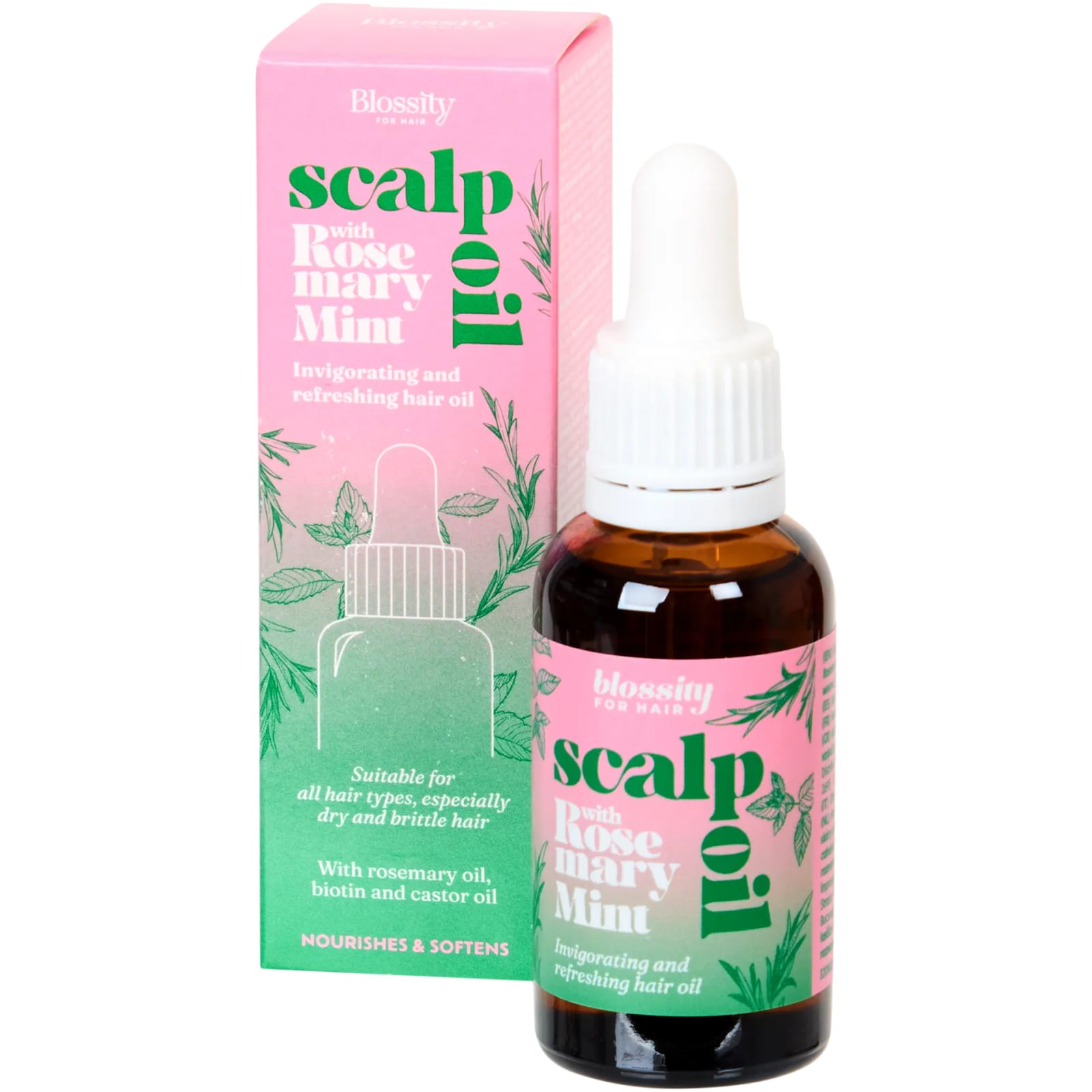 Huile capillaire Blossity romarin et menthe