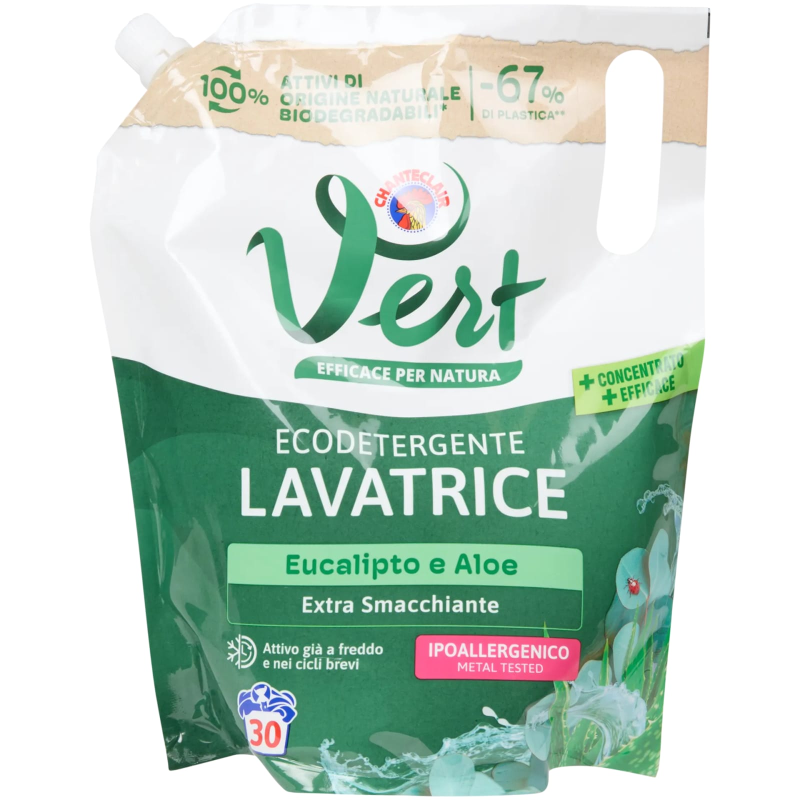 Recharge lessive Chanteclair Vert