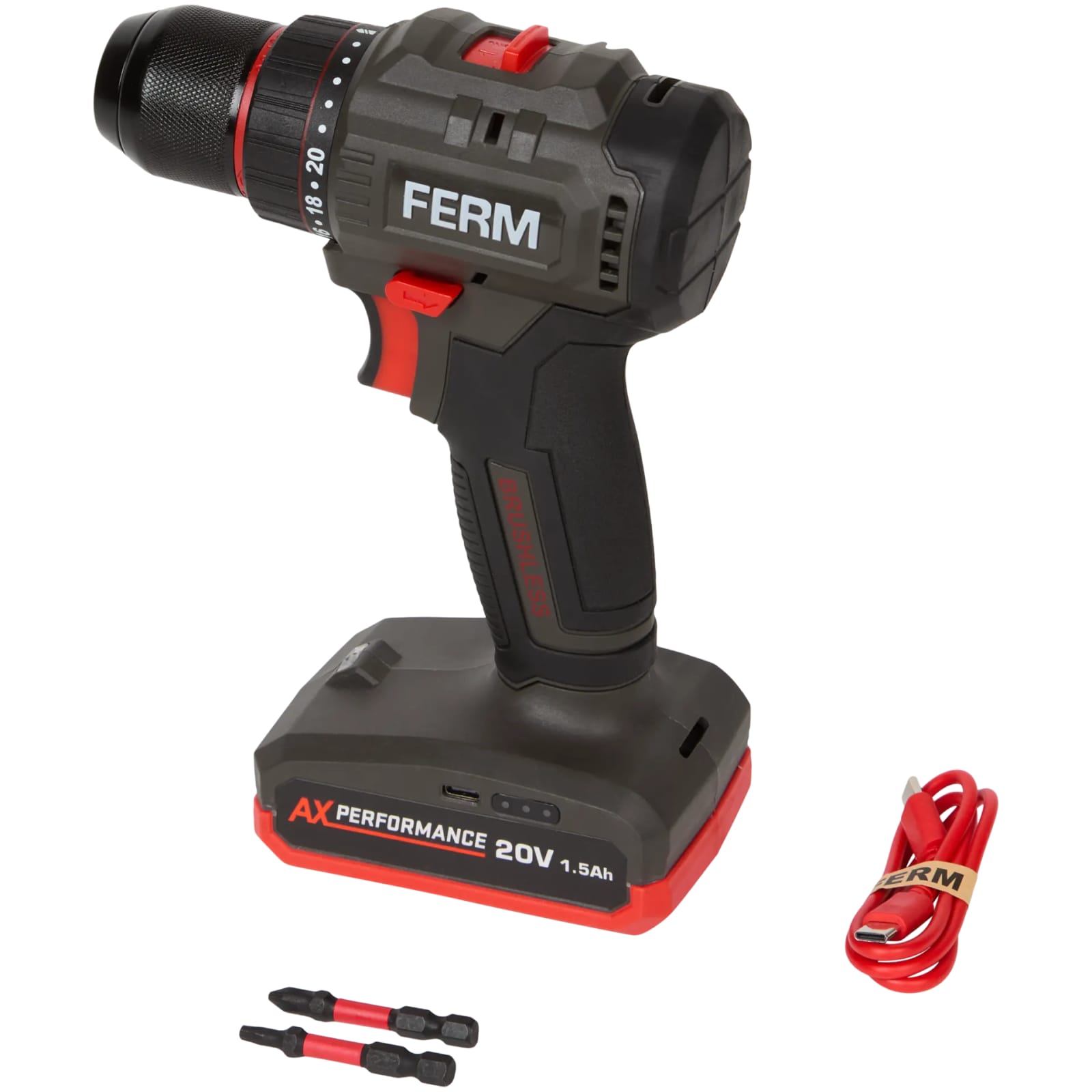 Perceuse-visseuse sans fil FERM 20 V
