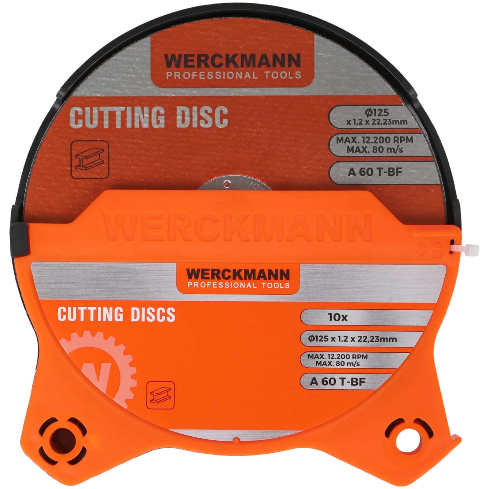 Lot de 10 disques à tronçonner Werckmann Ø 125 mm