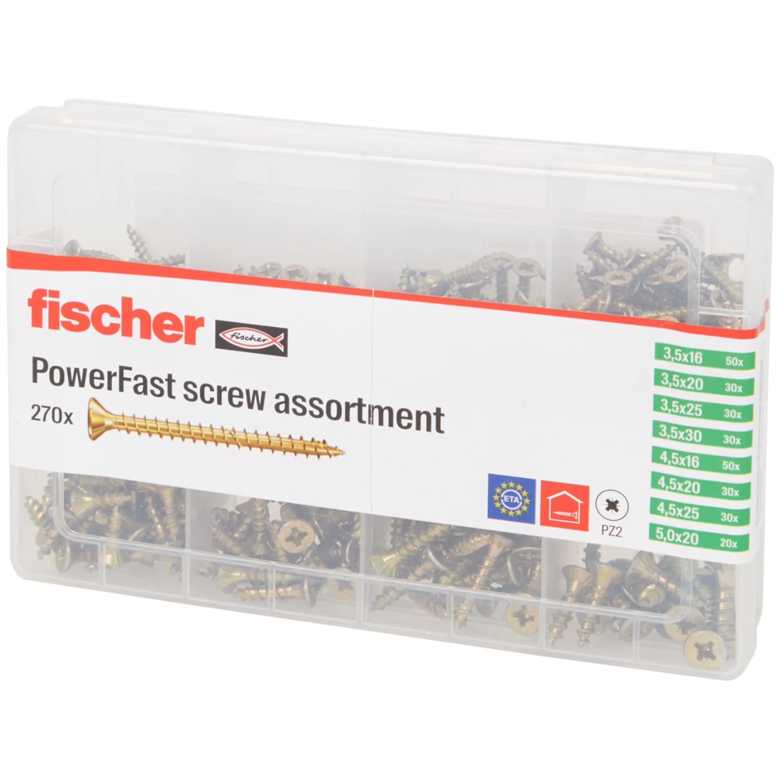 Assortiment de 270 vis Fischer