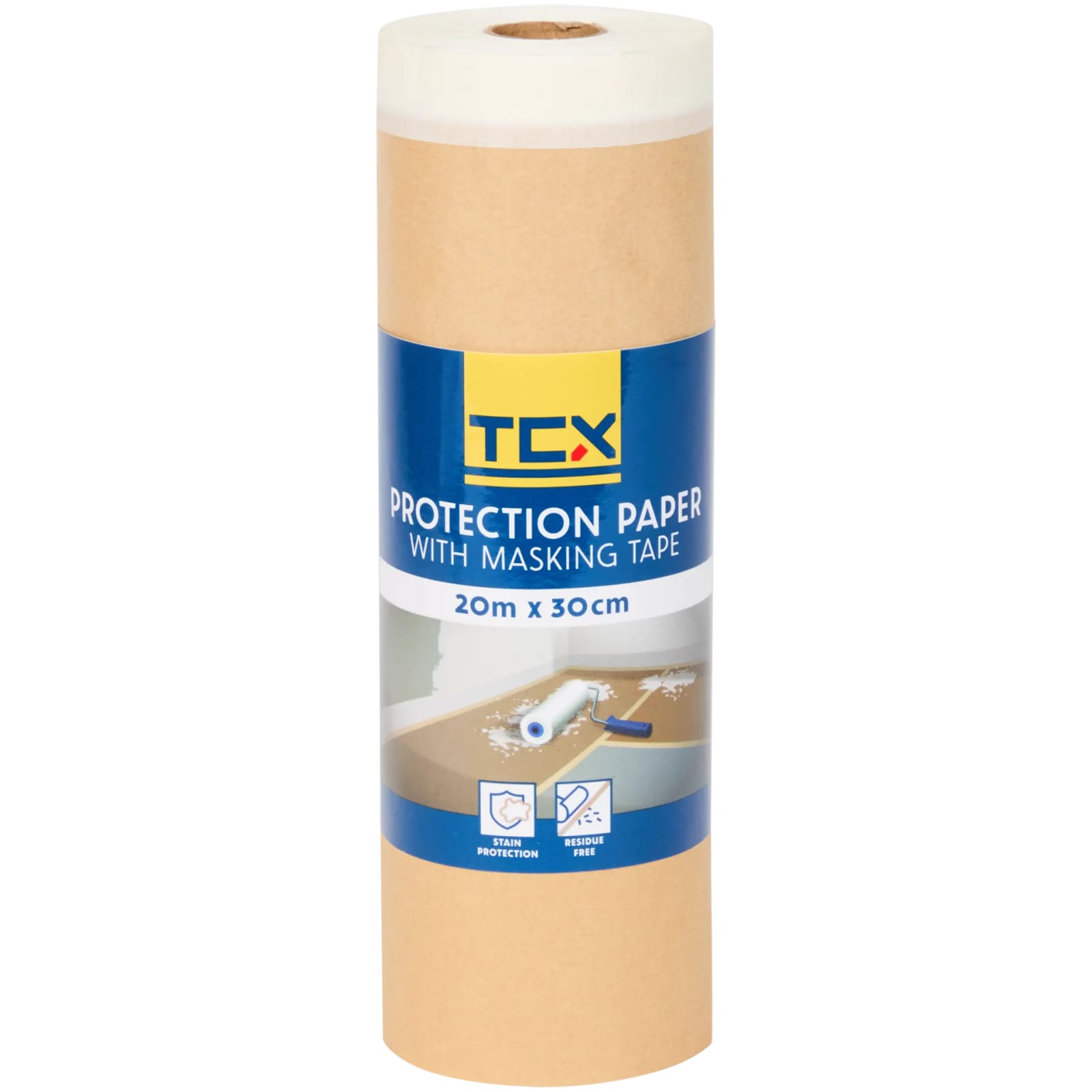 Ruban de masquage papier TCX 20 m x 30 cm