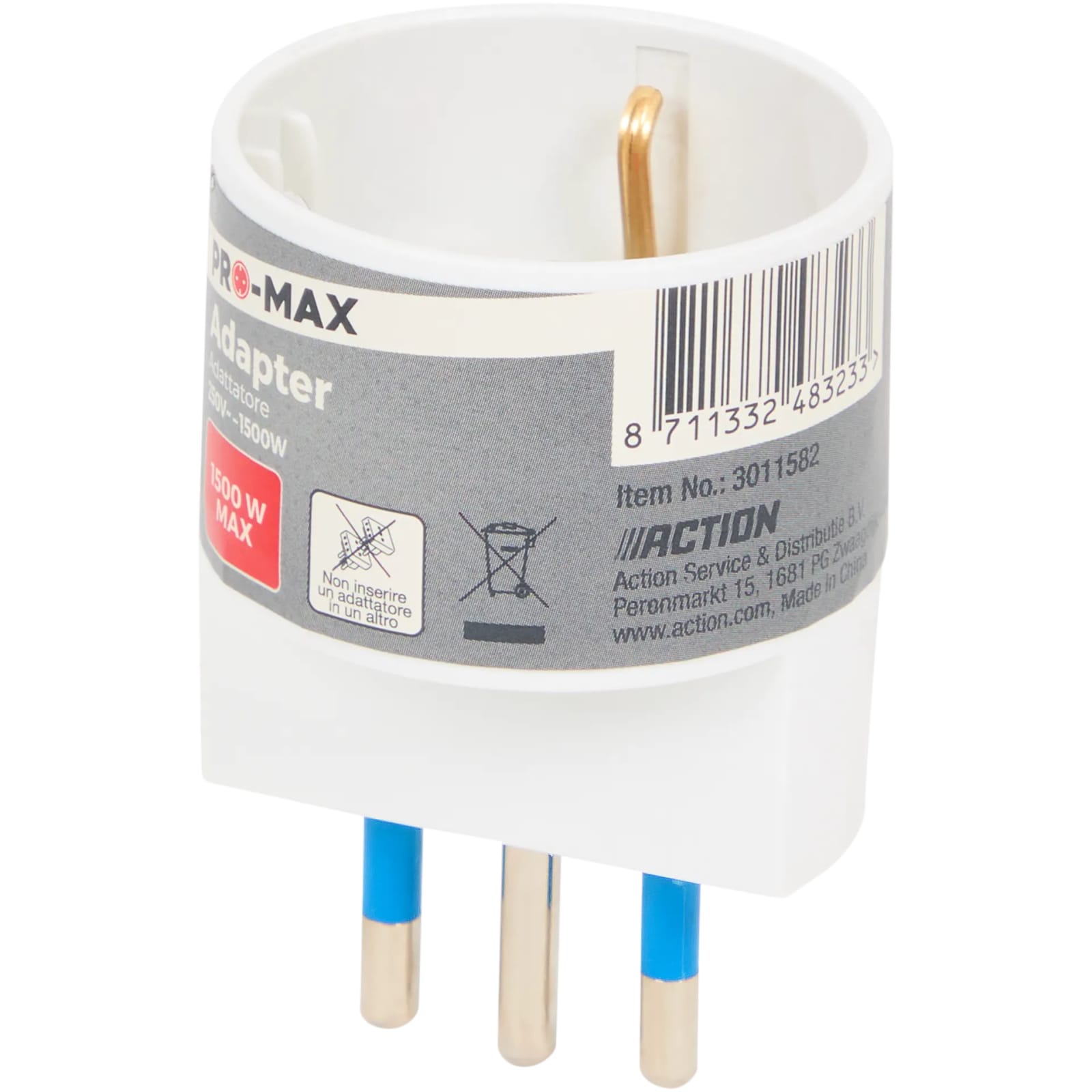 Adaptateur simple Pro-max 1500 W